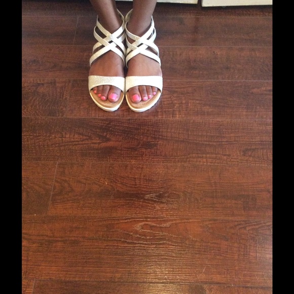 Silver Strappy Sandals - Picture 4 of 4