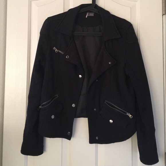 Sparkle & Fade cotton moto-jacket