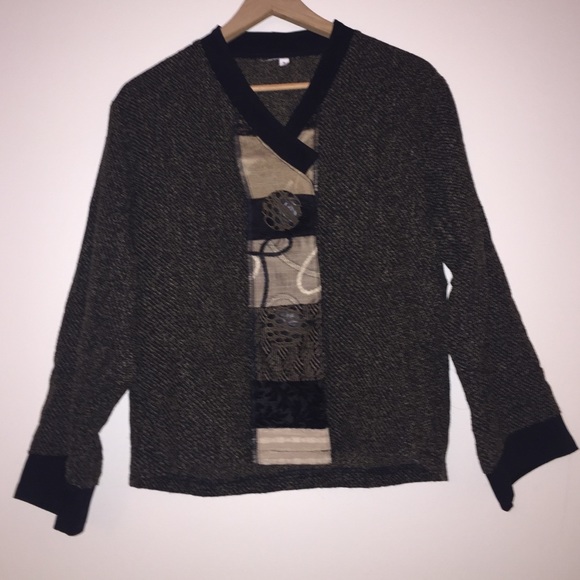 Handmade large button jacket