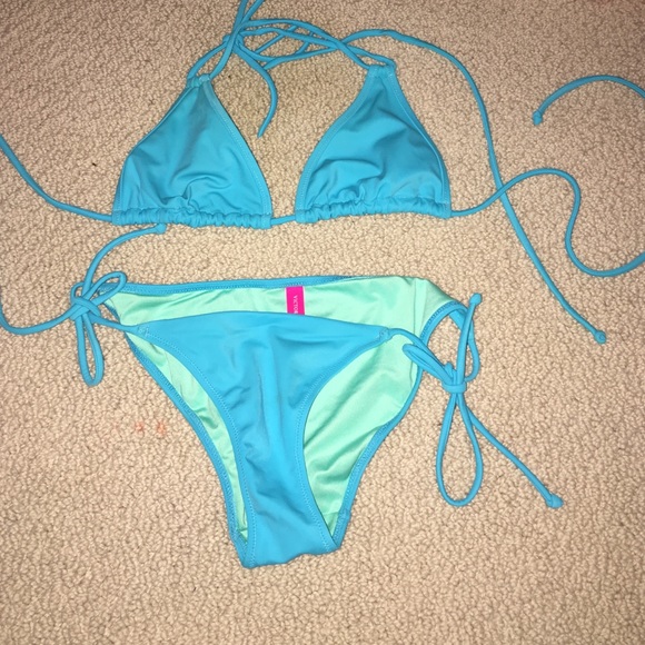 Victoria's Secret light blue bikini