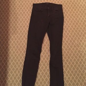 Jbrand black jeans, mid rise rail