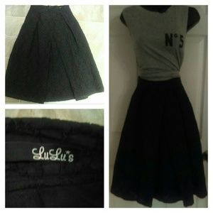 Lu Lu's black midi shirt! Super cute!