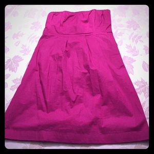 Purple strapless Fossil dress