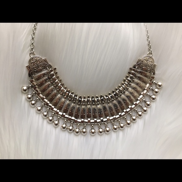 Boho silver necklace - Picture 3 of 4