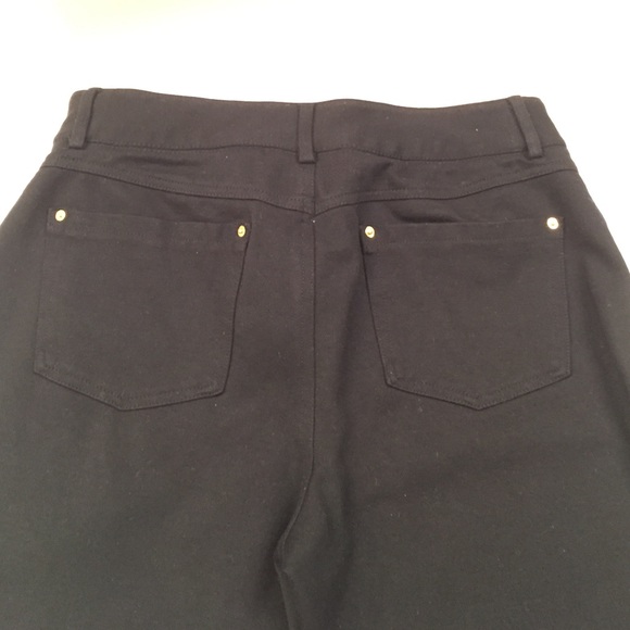 Black Nylon Spandex Skinny Jeggings - Picture 4 of 4