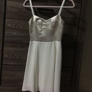 Express cream dress