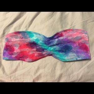 Victoria's Secret PINK lace tie dye ombré bandeau