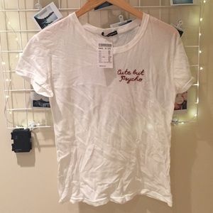 NWT brandy melville cute but psycho tee