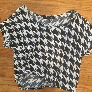 Houndstooth crop top