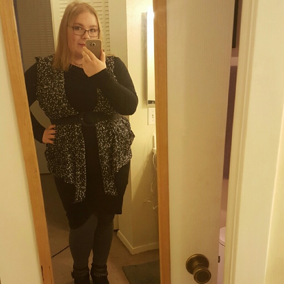 JustFab Dresses & Skirts - Daily Deal! Cute asymmetrical black dress!