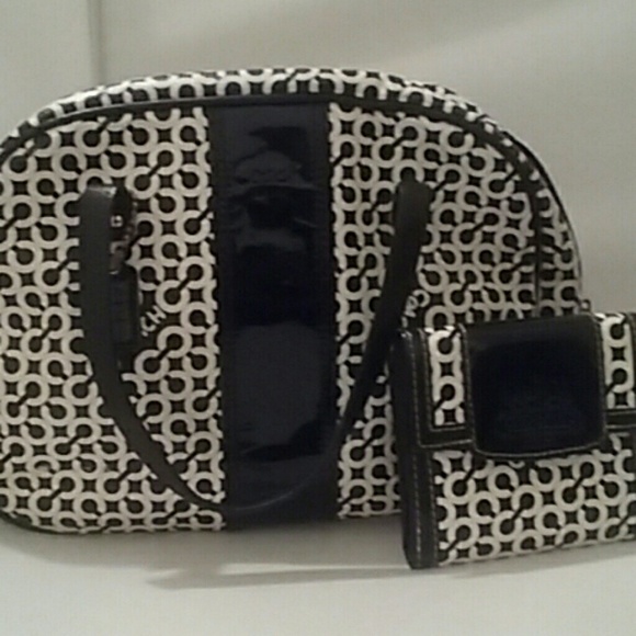 Coach Black & White Bag