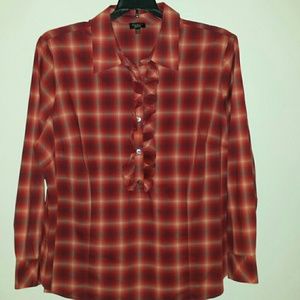 Plaid Designer Shirt by Talbots