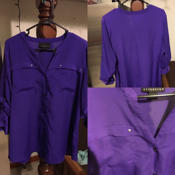 Pretty purple button down