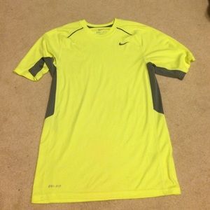 Men's Nike Dri-Fit neon green shirt size Small