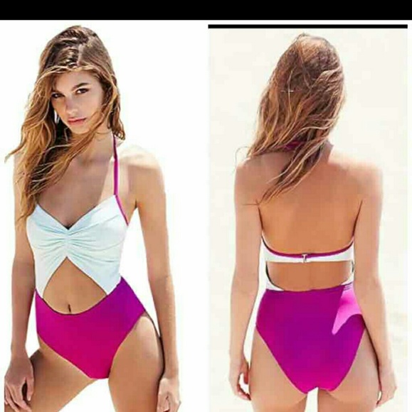 Bnwot lavender purple/white one piece