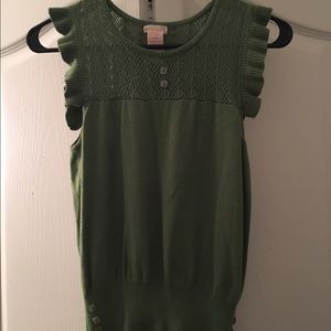 Green Knit Top