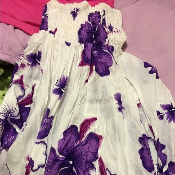White flower dress