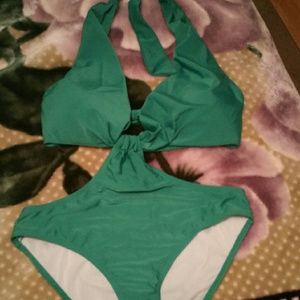 Bnwot Kelly Green one piece