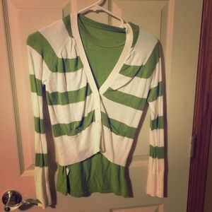 Cardigan with t shirt