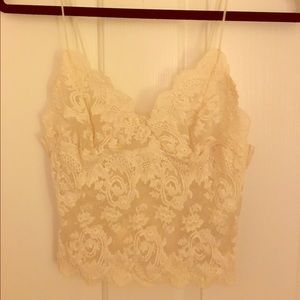 Hanky Panky Med Lace Crop Top