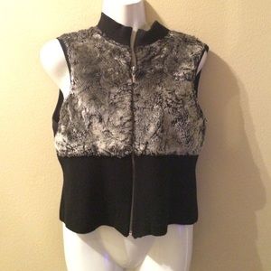 Bebe fur sweater vest