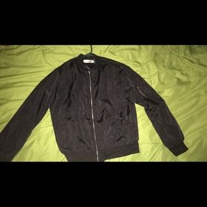 Black Bomber Jacket