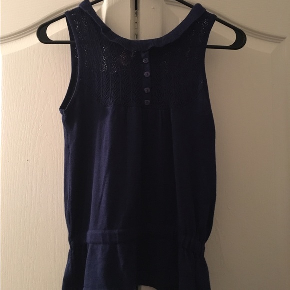 Blue Knit Top