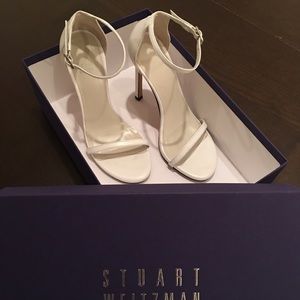 🔥STUART WEITZMAN Nudist 💖 white size 5