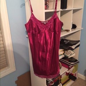 NEVER WORN Magenta Babydoll Slip