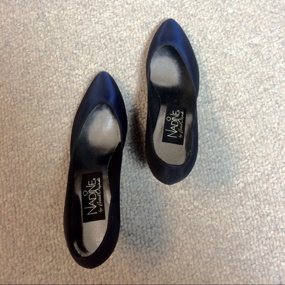 Nadine by Bridal Originals blue heels - Picture 3 of 4