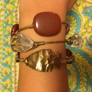 Bourbon & Bowties - Clear gem bangle