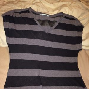 Tshirt, Black/Grey stripes