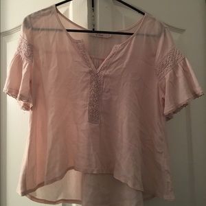 Beige Half Knit Crop-Too