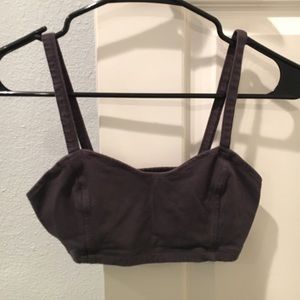 Grey Strappy Bandeau