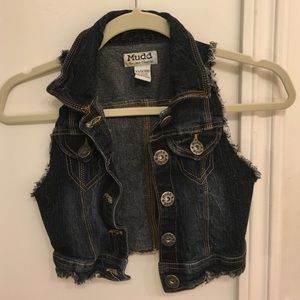 A denim vest for girls