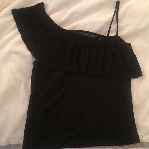 French Connection Tops - One shoulder French Connection Shirt LIKE NEW
