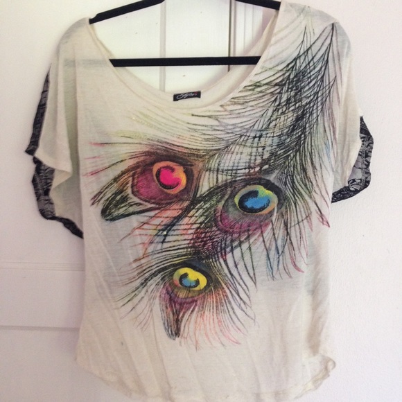 Peacock Feather tee