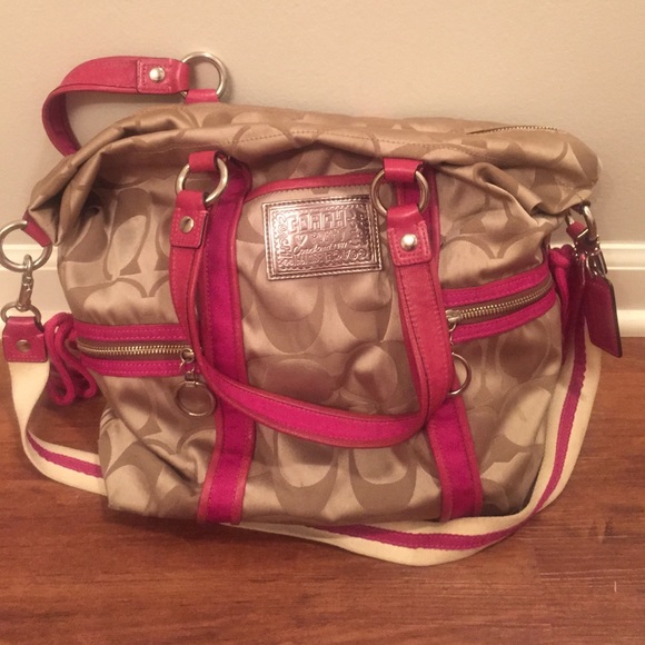 Coach Poppy Daisy Tote - magenta