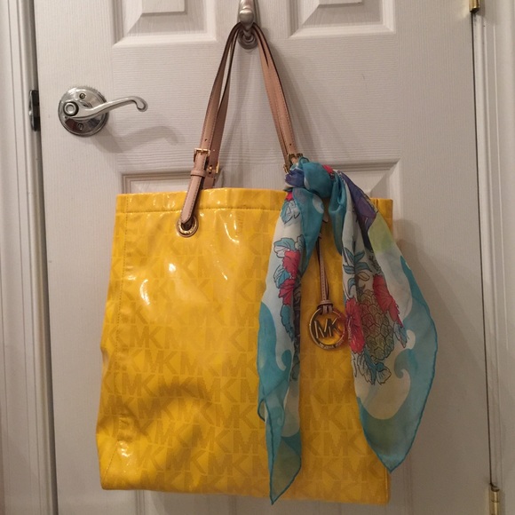 Authentic Michael Kors Large Yellow Purse