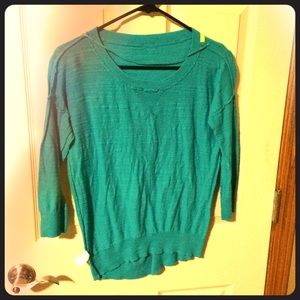 Teal sweater