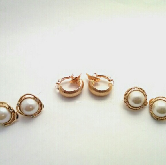 Set of 3 Clip-On Earrings