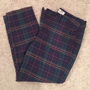 Merona Plaid Ankle Pants. Size 10.