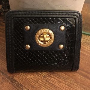 Marc by Marc Jacobs  Black Python Embossed Wallet