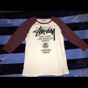 Women's Stussy Baseball Tee
