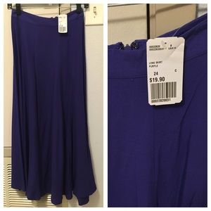 Purple maxi skirt