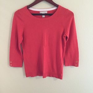 Coral Banana republic sweater