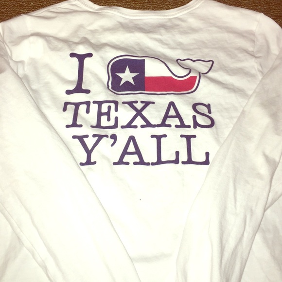 Woman vineyard vines t shirt medium I whale Texas!