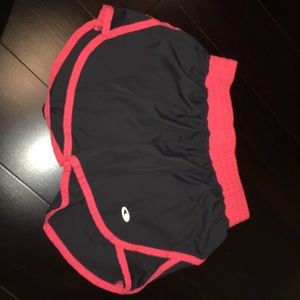 Grey/Pink Outline Running Shorts