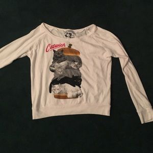 Riot society cat shirt. Long sleeve