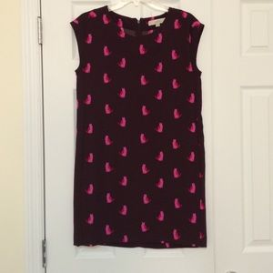 Cat print sheath dress